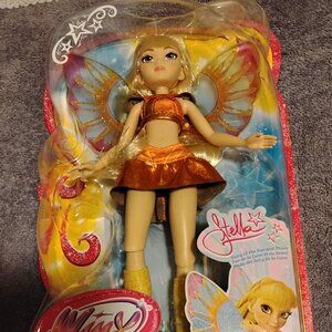 Doll Winx Club Fairly Fashion Doll Stella with Glitter Wings. New